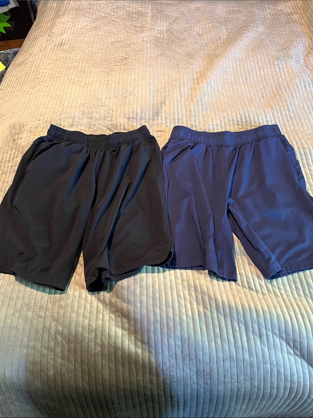 all in motion Black and Navy Boys' Athletic Shorts 2-Pack